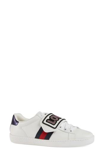 Women's Gucci New Ace Loved Sneaker Us / 37eu - White