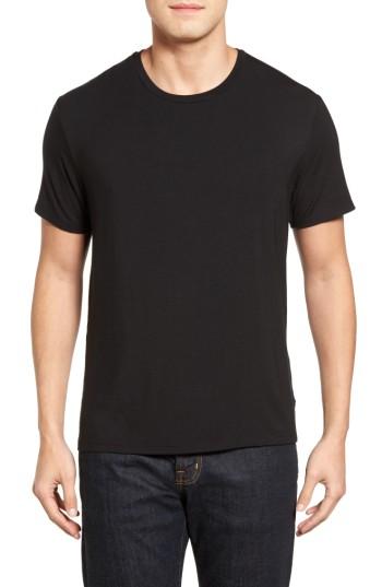 Men's Stone Rose Stretch Modal T-shirt (m) - Black