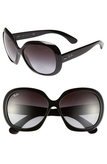 Ray-ban Large Vintage Round Frame Sunglasses Black Gradient