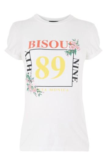 Women's Topshop Bisous Graphic Maternity Tee - White
