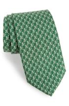 Men's Vineyard Vines Oakland Athletics - Mlb Woven Silk Tie, Size - Green