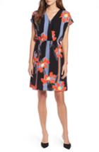 Petite Women's Halogen Faux Wrap Dress P - Black