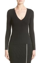 Women's Michael Kors Cashmere V-neck Sweater - Black