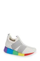 Women's Donald Pliner Prix Rainbow Platform Sneaker M - Metallic