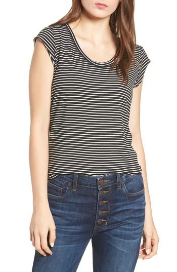 Women's Project Social T Alta Shadow Stripe Tee - Black