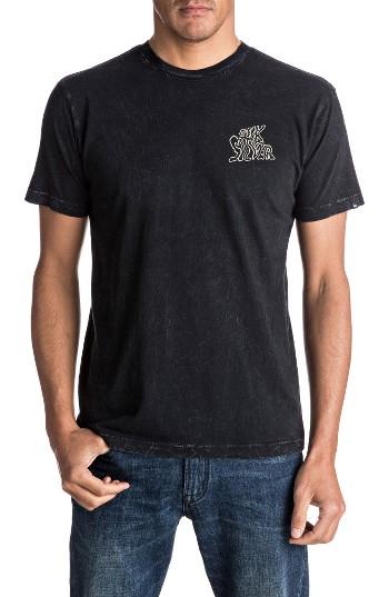 Men's Quiksilver Bones Graphic T-shirt - Black