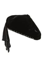 Women's New Friends Colony Velvet Studded Beret - Black