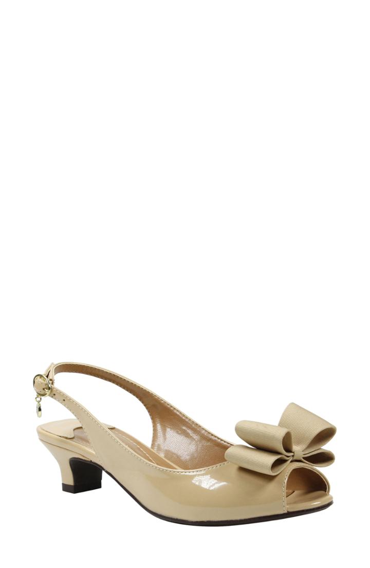 Women's J. Renee Landan Bow Slingback Sandal B - Beige
