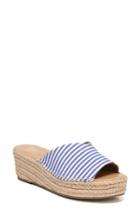 Women's Sarto By Franco Sarto Pinot Platform Wedge Slide Sandal .5 M - Blue