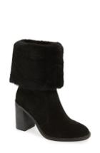 Women's Arturo Chiang 'maira' Genuine Shearling Cuff Boot .5 M - Black