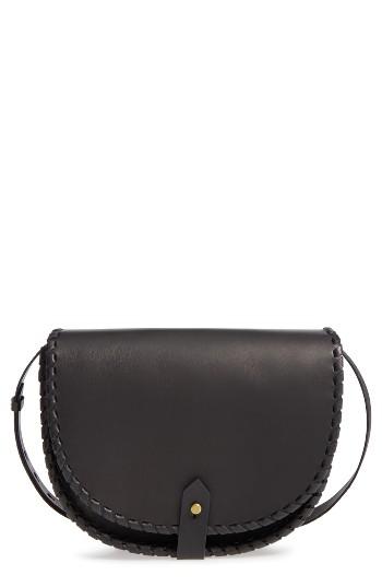 Madewell Whipstitch Saddle Bag - Black