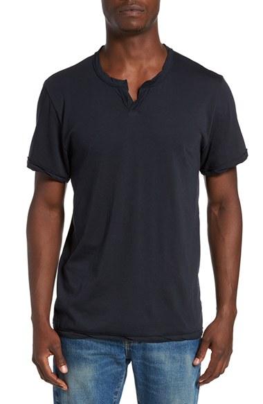 Men's Alternative Notched Neck Pima Cotton T-shirt
