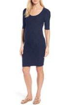 Women's Tees By Tina Monaco Crinkle Maternity Sheath Dress, Size - Grey