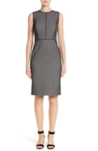 Women's Lafayette 148 New York Bree Check Sheath Dress - Grey