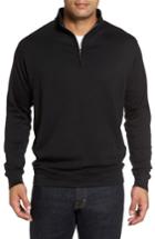 Men's Peter Millar Quarter Zip Pullover, Size - Black