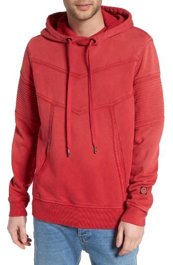 Men's True Religion Brand Jeans Moto Hoodie - Red