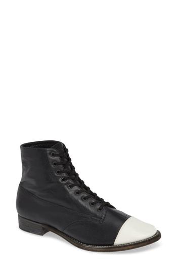 Women's The Great. Boxcar Cap-toe Boot .5 M - Black