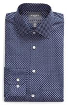 Men's Bonobos Arran Dot Slim Fit Stretch Cotton Shirt .5 33 - Blue