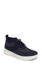 Women's Fitflop Uberknit(tm) Slip-on High-top Sneaker .5 M - Black
