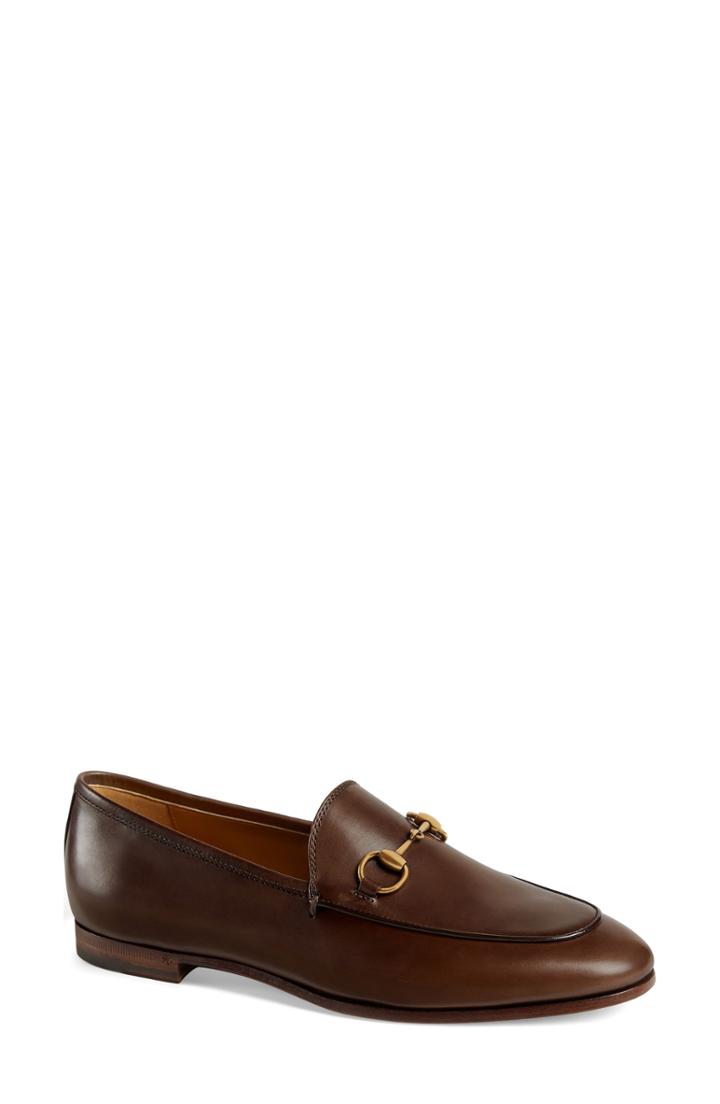 Women's Gucci 'jordaan' Loafer Us / 42eu - Brown