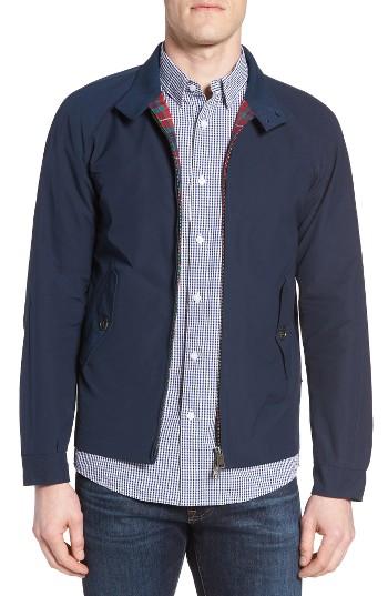 Men's Baracuta G9 Water Resistant Harrington Jacket - Blue