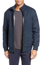 Men's Schott Nyc Zip Front Sherpa Sweater Jacket