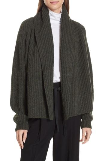 Women's Vince Oversize Shawl Collar Cardigan - Green