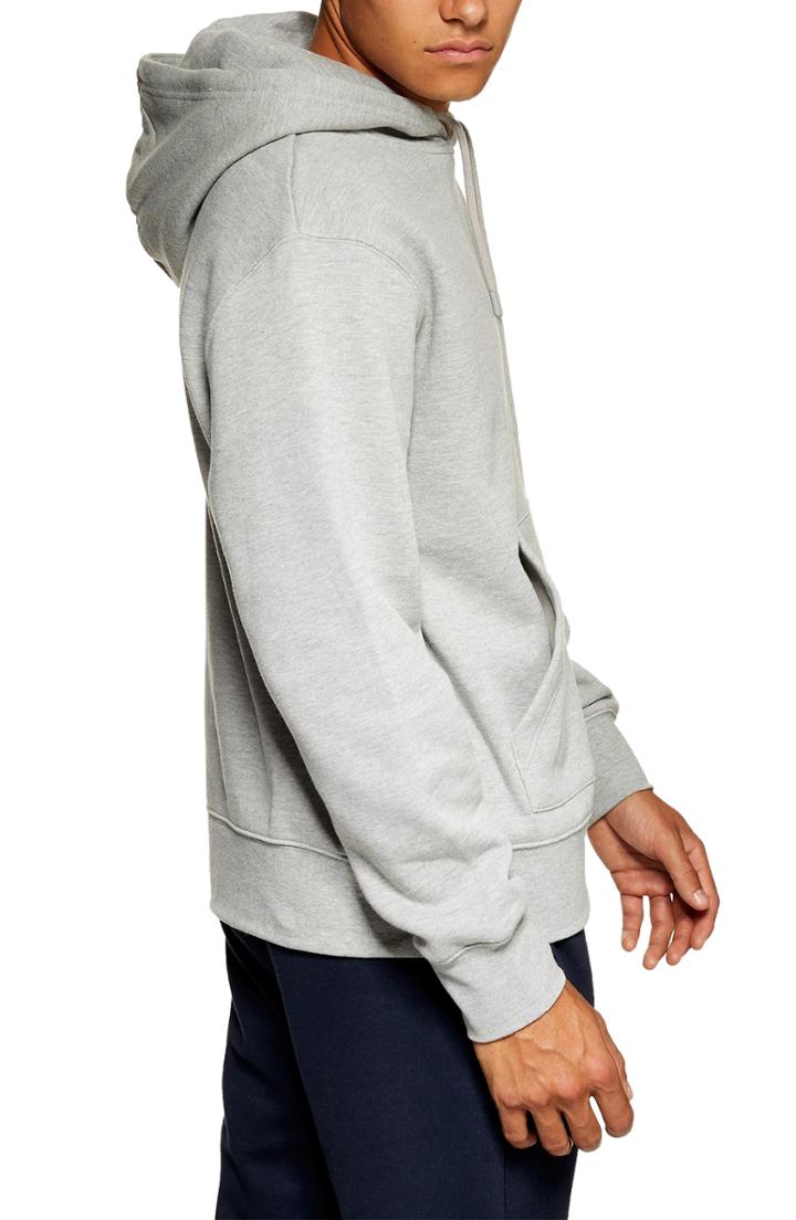Men's Topman Hoodie, Size - Grey