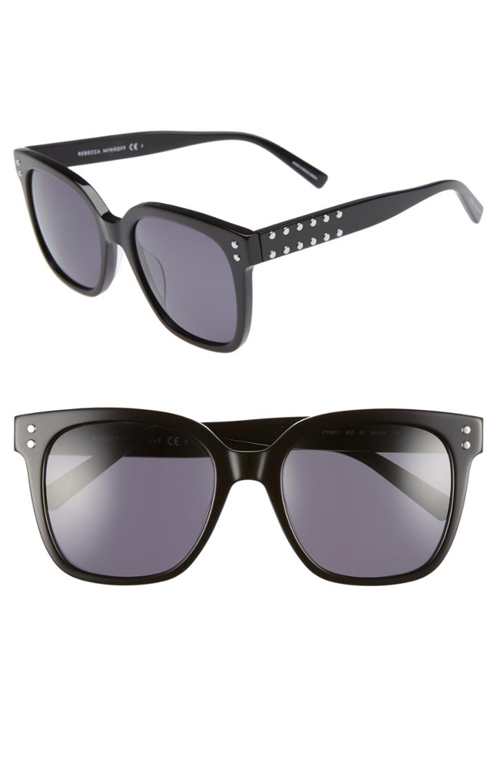 Women's Rebecca Minkoff Cyndi 54mm Studded Sunglasses - Black