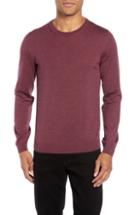 Men's Boss Leno Slim Fit Virgin Wool Sweater - Purple