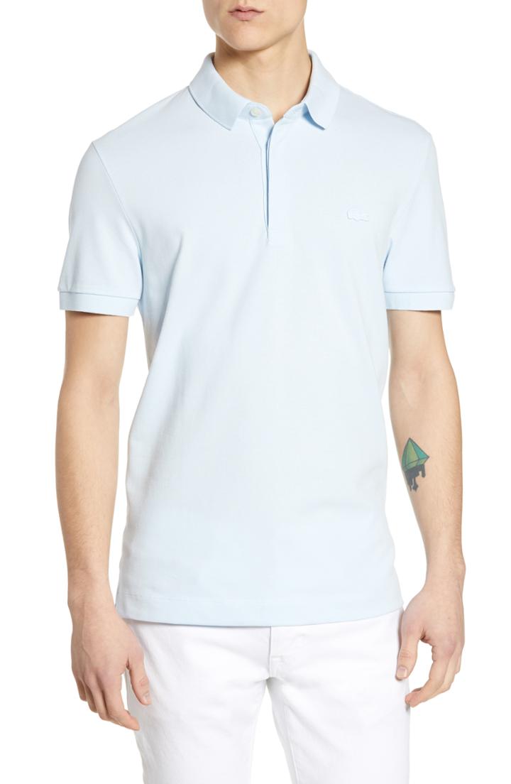 Men's Lacoste Paris Regular Fit Stretch Polo (xxl) - Blue