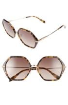 Women's Sonix Willow 55mm Octagon Sunglasses - Brown Tort/ Brown Fade