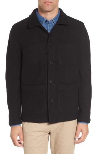 Men's Bonobos The Wool Boucle Bomber Jacket - Black