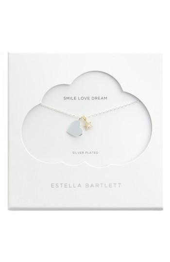 Women's Estella Bartlett Heart Double Charm Necklace
