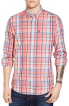 Men's Barbour Bram Trim Fit Plaid Sport Shirt - Pink