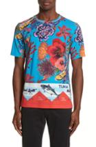 Men's Paul Smith Fish Print T-shirt - Blue