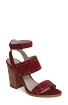 Women's Hinge Corrine Ankle Strap Sandal .5 M - Burgundy
