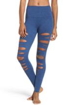 Women's Onzie Yoga Apparel High Waist Openwork Leggings, Size Xs - Blue