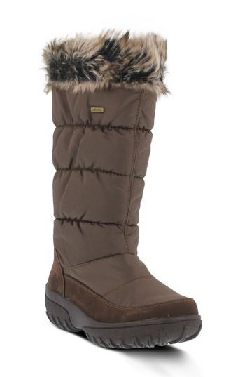 Women's Spring Step Vanish Faux Fur Trim Waterproof Boot .5-7us / 37eu - Brown