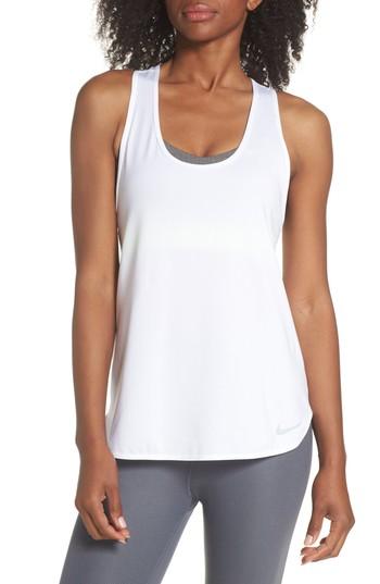 Women's Nike Pro Dry Vintage Tank - White