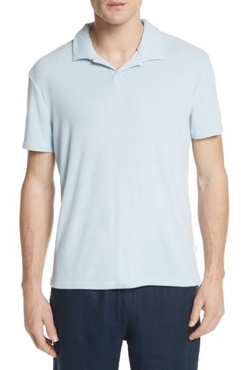 Men's Onia Shaun Terry Polo - Blue