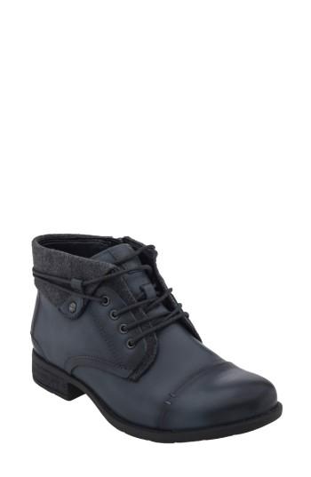 Women's Earth Rexford Lace-up Bootie M - Blue
