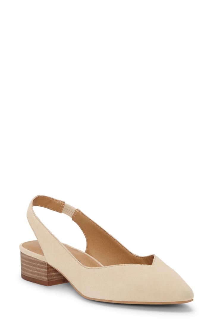 Women's Lucky Brand Caedmam Slingback Pump M - Beige