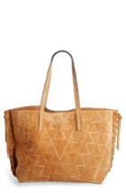 Isabel Marant Zoe Topstitched Suede Tote -