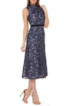 Women's Ganni Barra Dot & Ruffle Crepe Dress