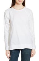 Women's Theory Swing Stretch Cotton Top, Size - White