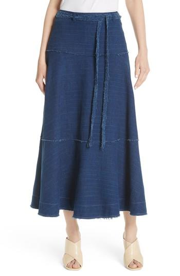 Women's Elizabeth And James Leila Seamed Skirt - Blue