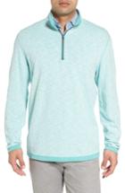 Men's Tommy Bahama Sea Glass Reversible Quarter Zip Pullover, Size - Green