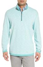 Men's Tommy Bahama Sea Glass Reversible Quarter Zip Pullover, Size - Green