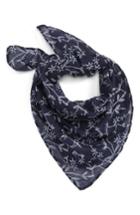 Women's Bp. Floral Square Scarf, Size - Blue